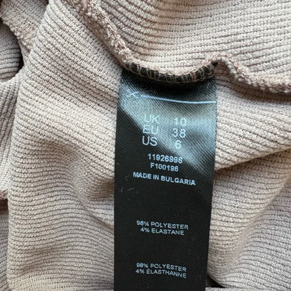 ASOS Brown Fitted Long Sleeve Bodysuit - Picture 6 of 6